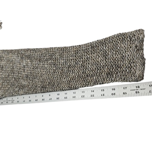 Chico's Crochet Open Front Shawl Frontal Feathery Sparkle Fringe Size 2 - Picture 9 of 9